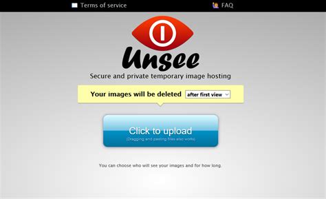 Unsee: Share images securely